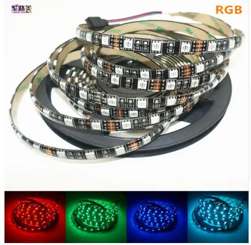10 метров DC12V 60 светодиодов/m 5050 RGB SMD5050 гибкий 300 светодиодов светильник IP65