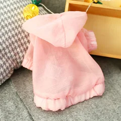 Pink Летняя дышащая собака Горячая защита от солнечных лучей дропшиппинг куртка для животных с капюшоном наряд XS XL Маленький Средний животное кошка костюм поставки - Цвет: Pink