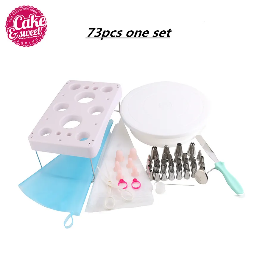 Набор инструментов для украшения торта 73 шт. вращающиеся Инструменты выпечки