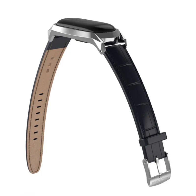 Ремешок Mijobs GT из натуральной кожи для умных часов miband 3 аксессуары смарт Miband