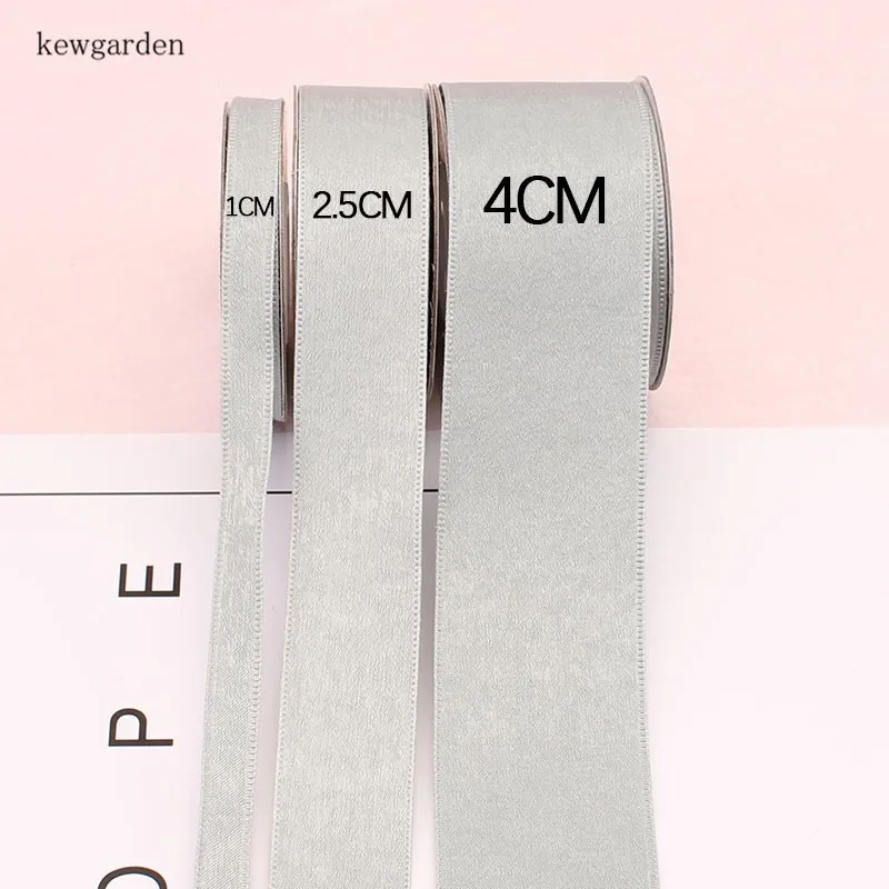 Kewgarden 40 мм 25 мм 10 мм Двусторонняя Толстая бархатная атласная лента вручную изготовленная лента DIY Бант Лента Riband упаковочная лента 5 метров