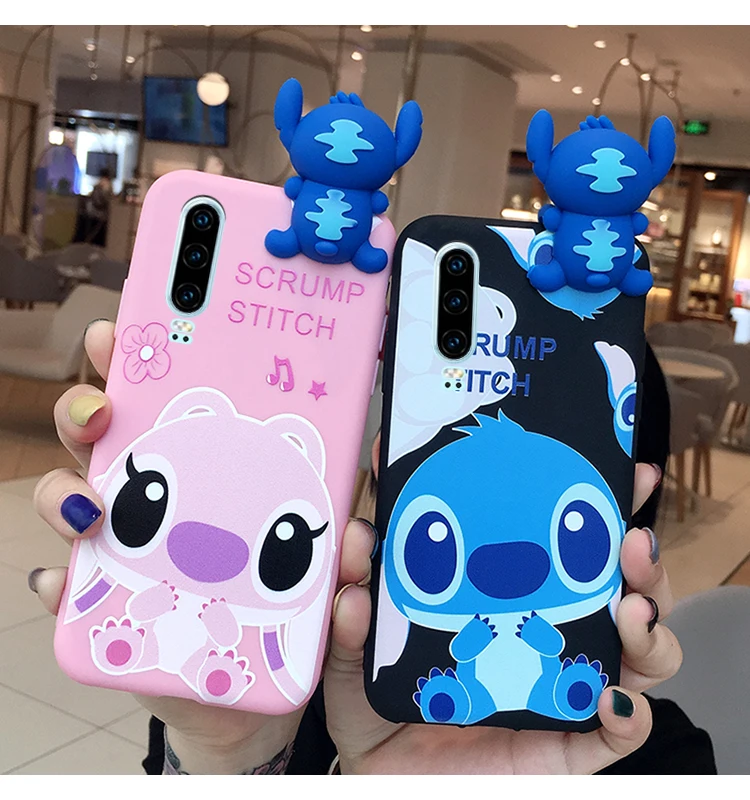 P30 pro силиконовый чехол 3D мультяшный стежок задняя крышка для Huawei P20 P10 plus nova4 4E/nova3