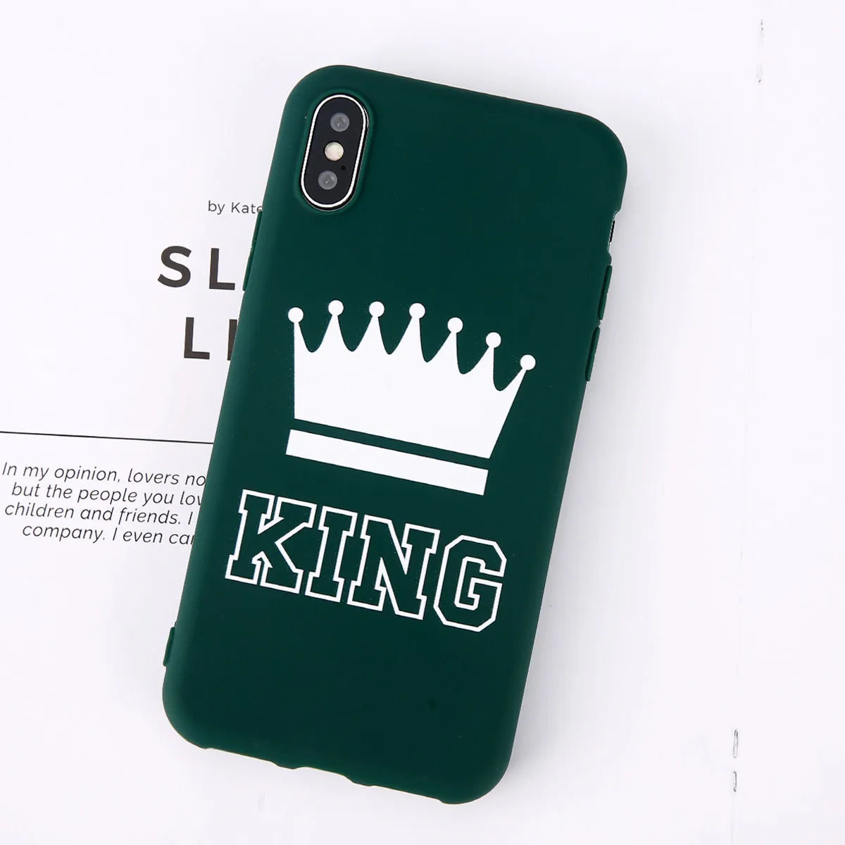 Green King Moskado King queen чехол для телефона для iphone 7 6 6s 8plus X XS Max XR пары шикарные модные симпатичные, из мягкого ТПУ чехол для iphone 11 5S SE - Цвет: Green King