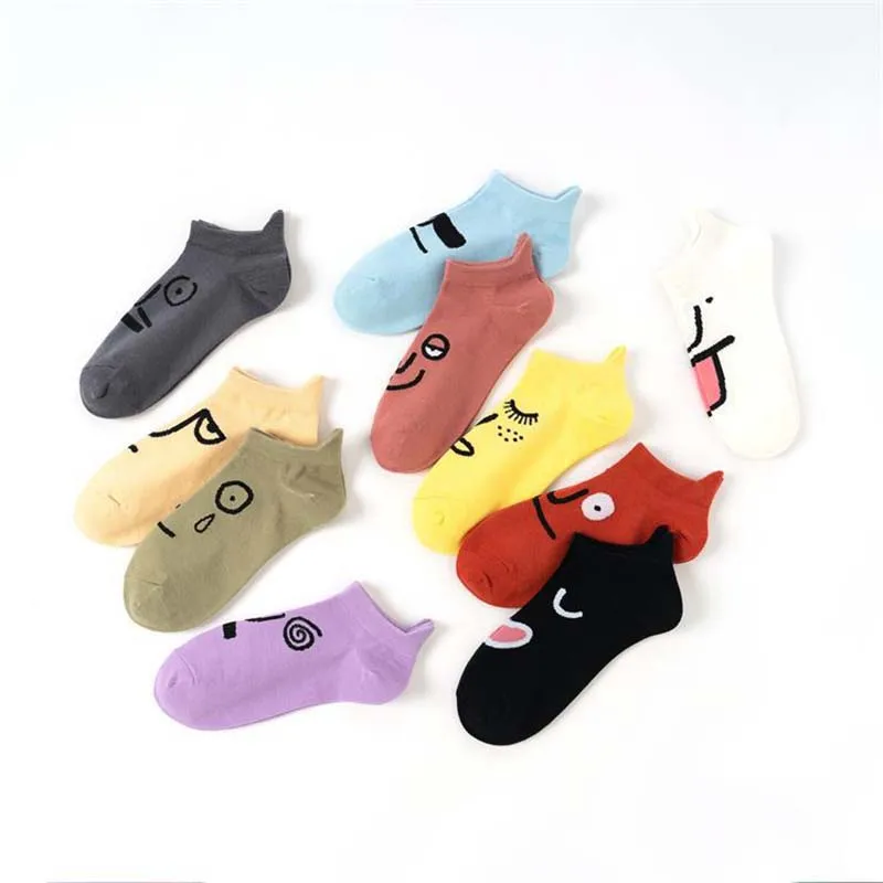 Весенне-летние хлопковые короткие носки для досуга мужчин и женщин тонкие