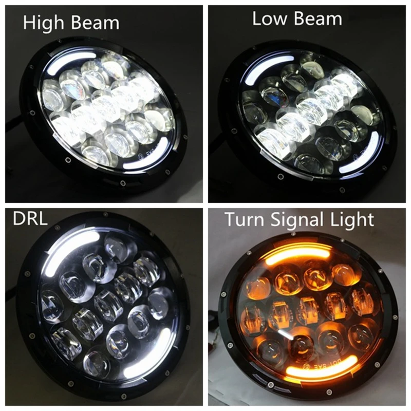 Для фары для джипа 7 &quotсветодиодный фар с DLR света супер яркий светодиодный s Land