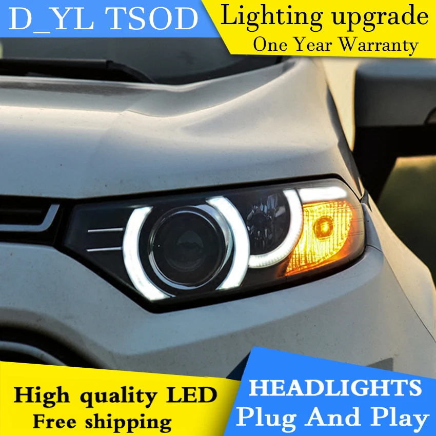 Стайлинга автомобилей головной светильник s для Ford Ecosport 2013 2015 светодиодный