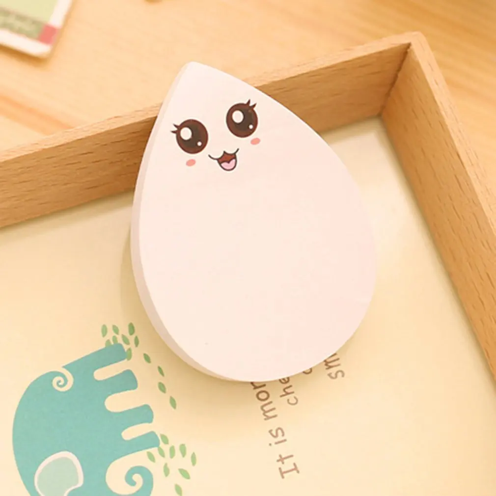 big eyes DC008 милые капли воды Липкие заметки Kawaii школьные принадлежности улыбка Post-it Note наклейки бумажные офисные канцелярские принадлежности - Цвет: big eyes