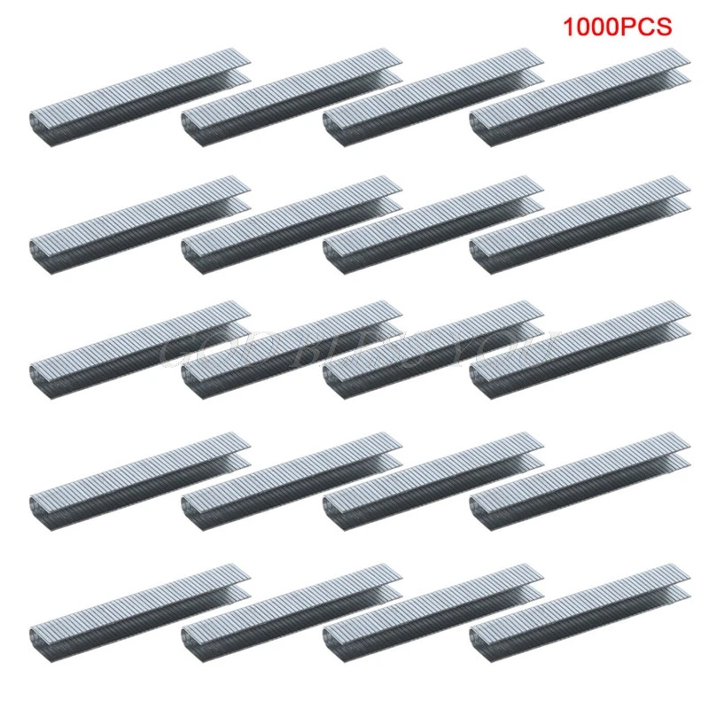 U Shaped Staples 1000 шт U/дверь/т формы скобы 10,1x2 мм гвозди для штапельного Степлер-пистолет - Цвет: U Shaped Staples