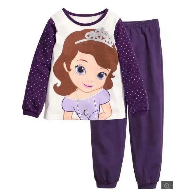 style 1 Хлопок Зима Анна Эльза комплект одежды для детей мультфильм Домашняя одежда пижамы спортивный костюм спортивные костюмы девочек детская одежда Chan238 - Цвет: style 1