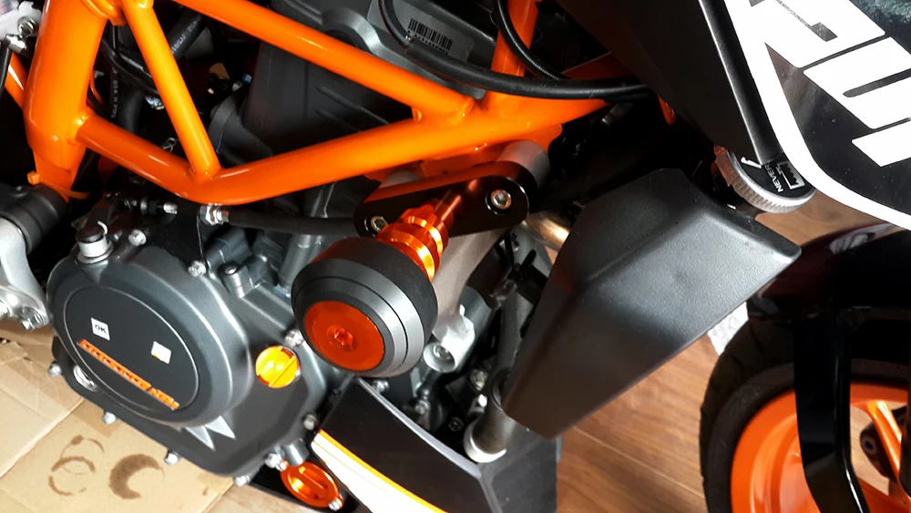 Пара защита от падения мотоцикла рамка с ЧПУ Ползунки Краш протектор для KTM DUKE 125