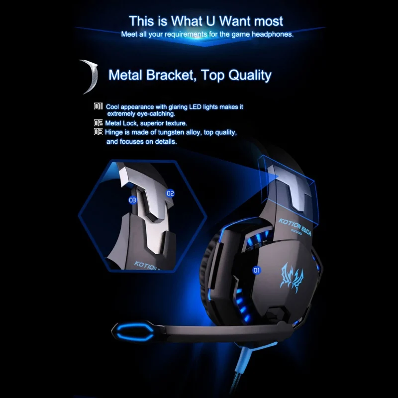 3,5 мм Gaming Headset профессиональный микрофон наушники со светодиодом стерео объемный звук наушники с глубокими басами для игр, наушники гарнитура для PS4 Xbox One портативных ПК
