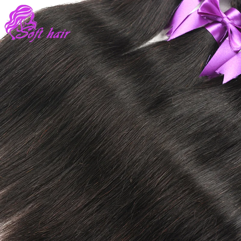 10A малайзии Прямо Человеческих Волос Необработанные Малайзии Девы 4 Связки