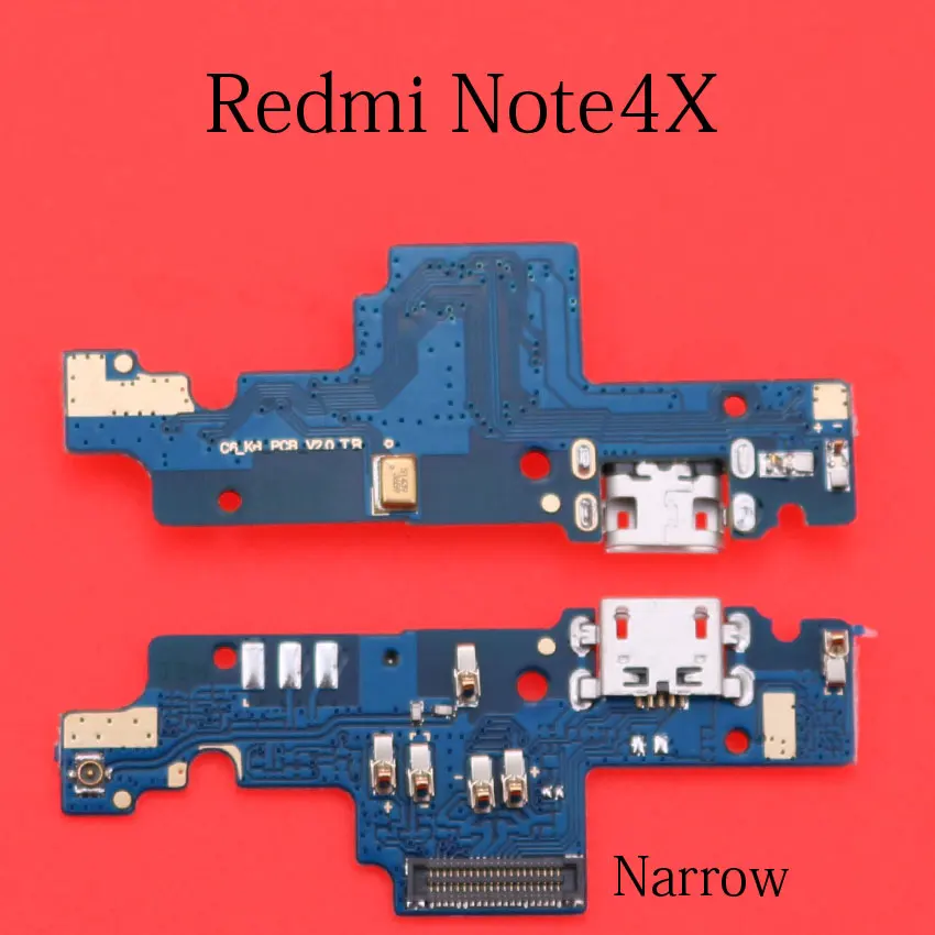 Clttgxdd 1 ~ 20 шт для Xiaomi Redmi Note4 Note 4 (узкий или широкий) док-разъем USB порт зарядки гибкий