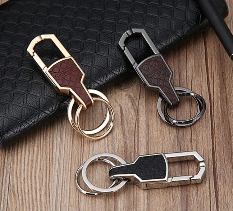 Новый бренд для мужчин и женщин автомобильный брелок Топ двойное кольцо поясная