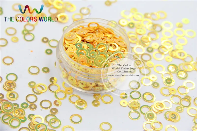 HY6 1 блестящее кольцо в горошек с блестками для дизайна ногтей или украшения