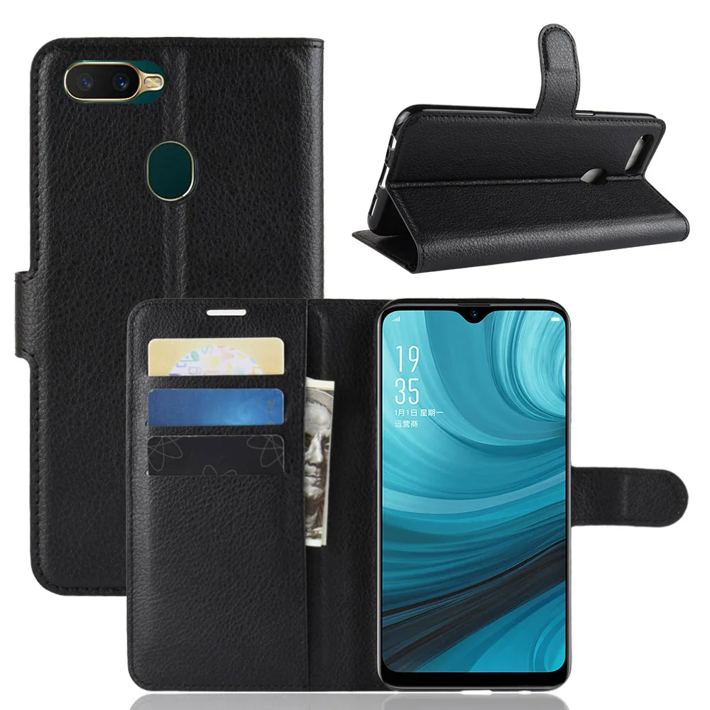 Брендовый модный кожаный чехол для OPPO A7 / AX7|Чехлы-портмоне| |