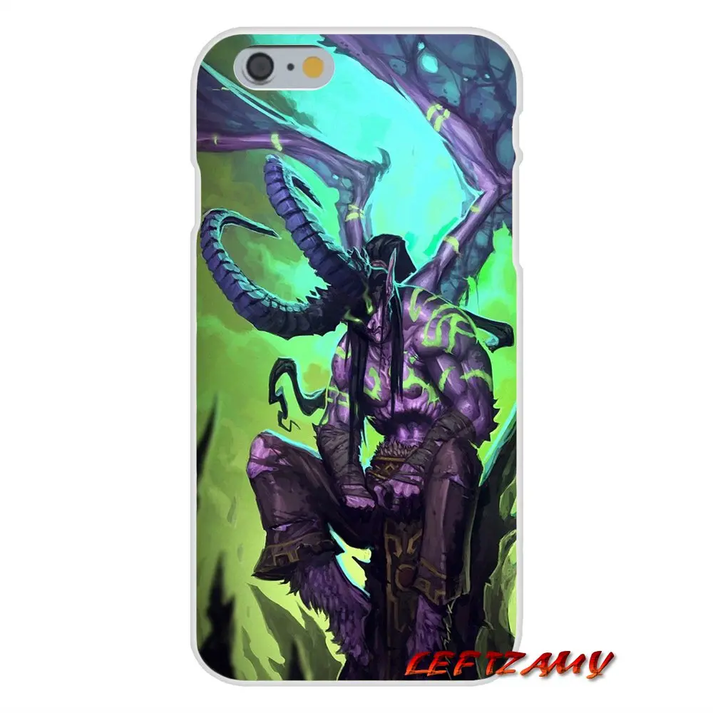 Чехол для мобильного телефона iPhone X XR XS MAX 4 4S 5 5S 5C SE 6 6S 7 8 Plus ipod touch WOW World of Warcraft Illidan