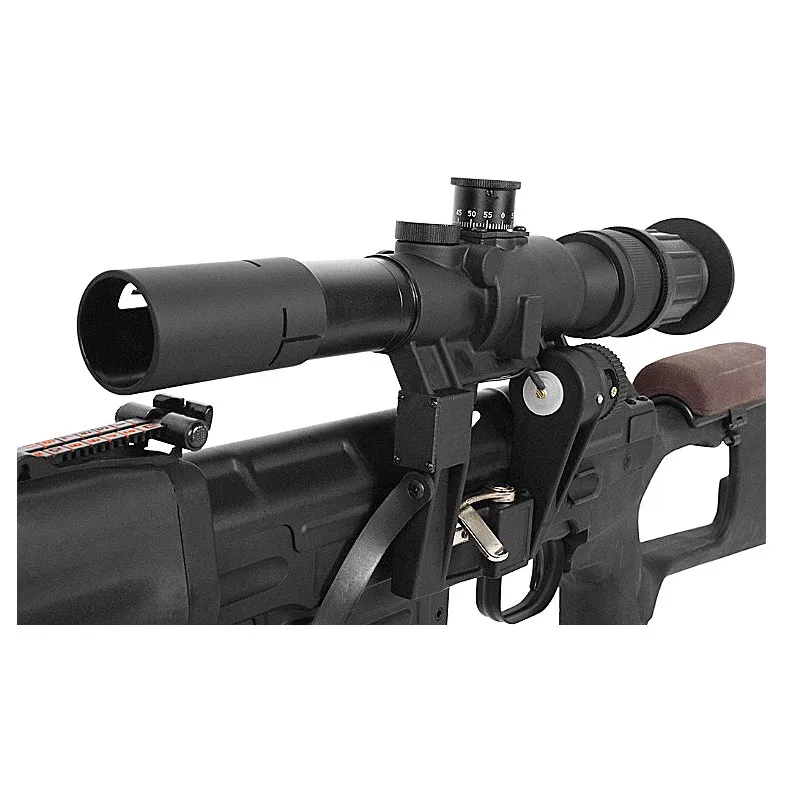 New Hunting Optics Tactical SVD Dragunov 4x26 Red Illuminated Scope for Airsoft Gun Shooting AK Free Shipping | Спорт и развлечения