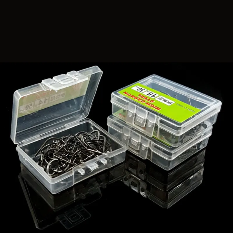 

50/100 pcs/set Barbed Hooks High Carbon Steel Universal Fishhooks Box Packaged Crucian Grass Carp Fishing Barbed Hooks