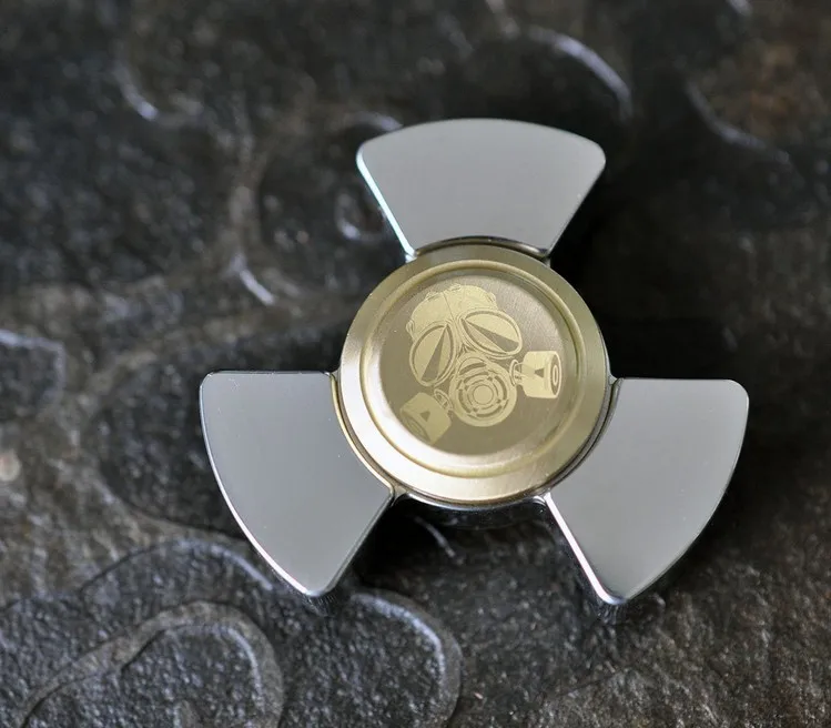 Ядерные боеголовки EDC ручной Спиннер палец Металлические Керамические подшипники для взрослых декомпрессионное сопротивление тревожные игрушки три-фиджет Спиннер