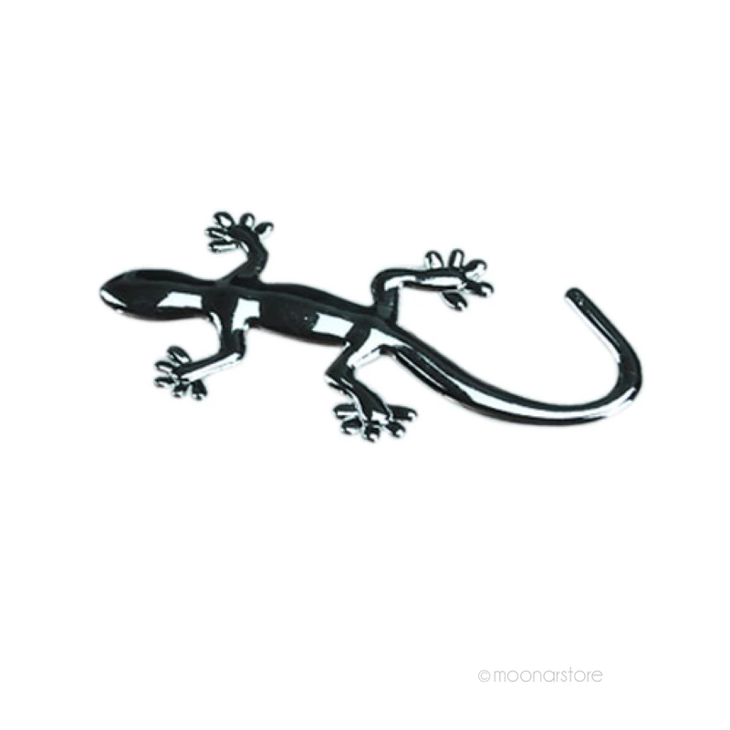 Наклейка для стайлинга автомобиля gecko 3D металлическая фольга автомобильные металлические наклейки аксессуары водонепроницаемые для всех автомобилей и