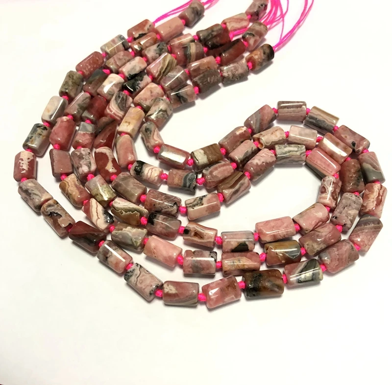 Оптовая продажа 3 струны 15 5 дюйма 100% натуральный Rhodochrosite драгоценный камень
