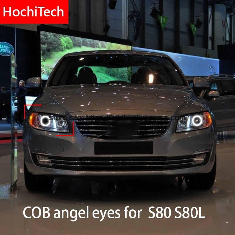 Для Volvo S80 S80L 2012 2013 2014 2015 COB Led дневной свет Белый Halo Cob Angel Eyes Ring Error Free Ultra bright|error|error