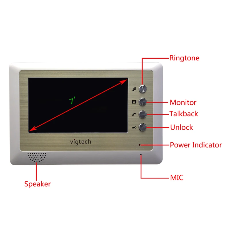 Разные домашние видеодомофоны Vigtech 7 дюймов домофон для дома домофоны квартиры