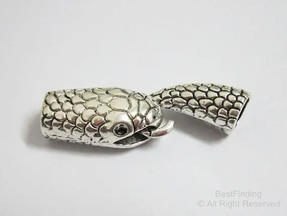 

Застежка-Змеиный крючок, открытый крючок, подходит для круглого или плетеного кожаного шнура