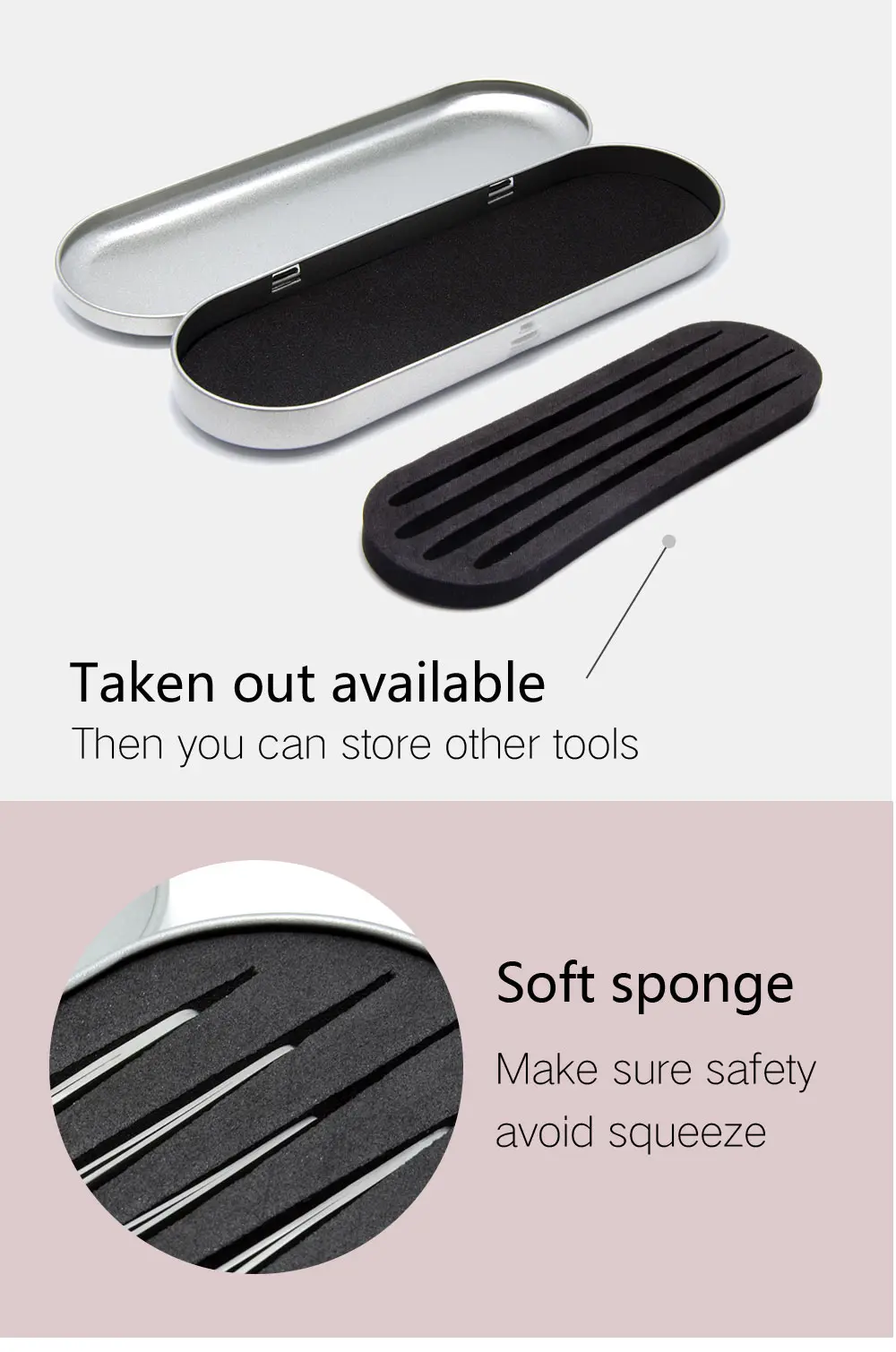 LAGEE наращивание ресниц нержавеющая сталь tweezers немагнитные прямые и изогнутая ресница пинцет с коробкой для хранения