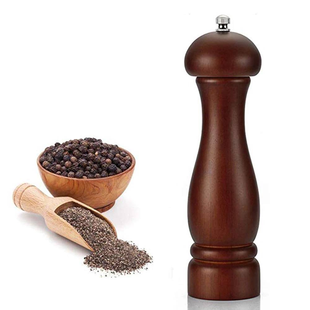 Деревянная зеркальная мельница регулируемая подставка высокий шейкер для соли