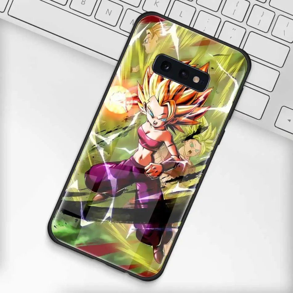 Чехол из закаленного стекла Dragon Ball для samsung Galaxy S10 S10e S9 S8 S10 Plus Note 9 A50 A30