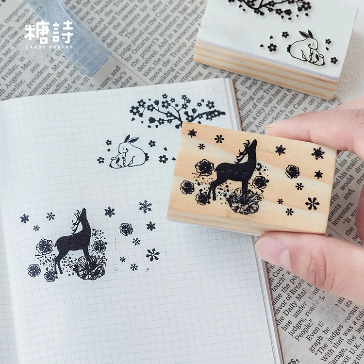 1 шт. DIY милые Креативные Ретро Веселые деревянные печатные Альбомы Дневник