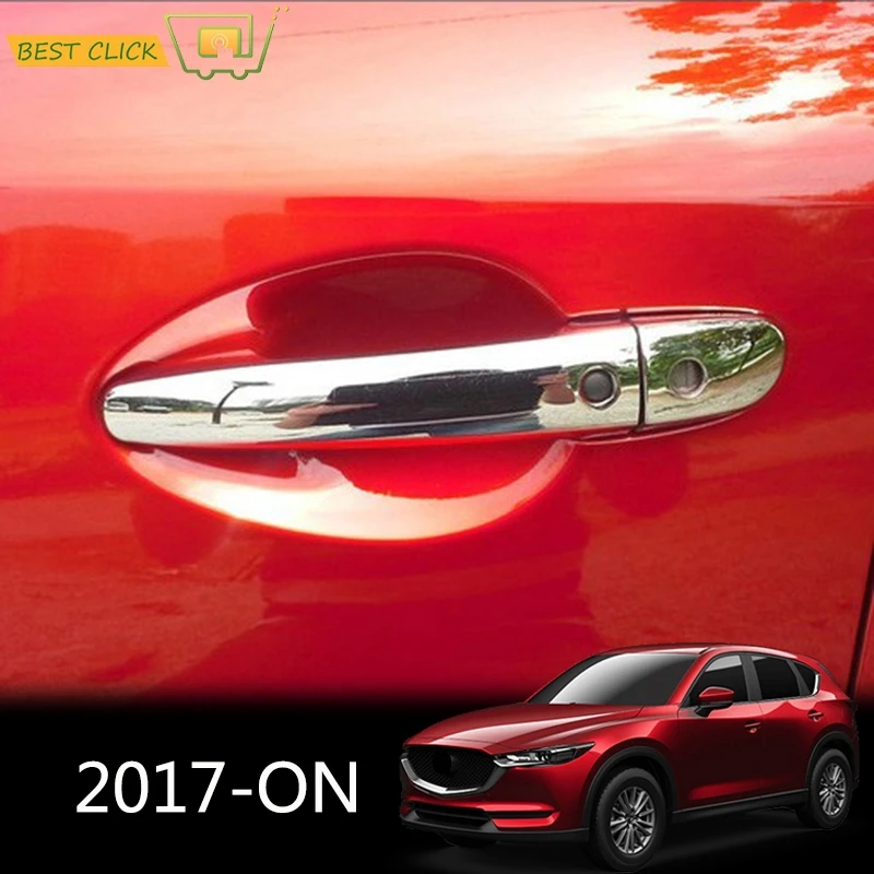 Автомобильный Стайлинг хромированная крышка дверной ручки отделка формовочная
