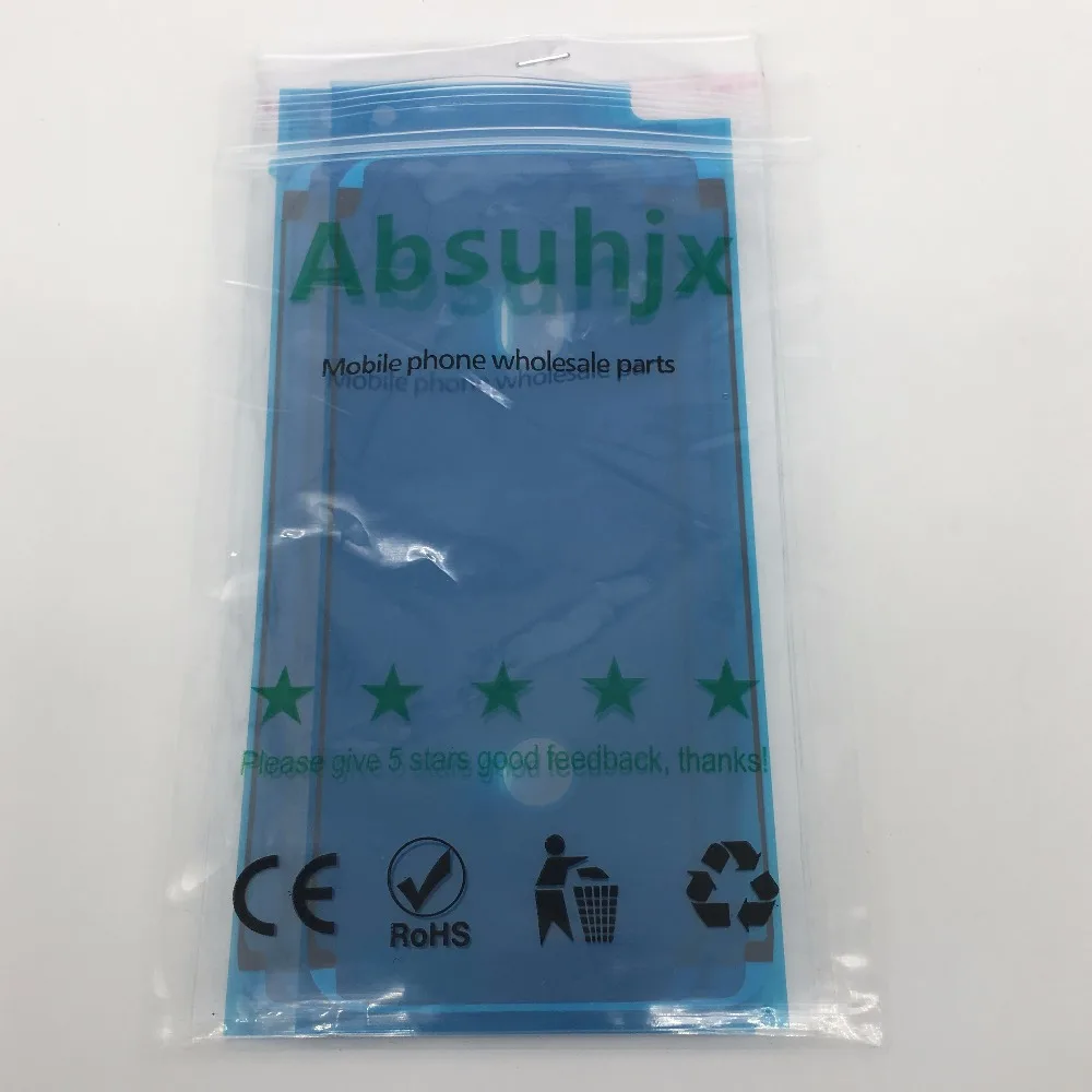 Absuhjx 30 шт. водонепроницаемый стикер для iPhone 6S 7 8 Plus X XR XS Max 3 м клей предварительно вырезанный ЖК-экран Рамка клейкие ленты запчасти
