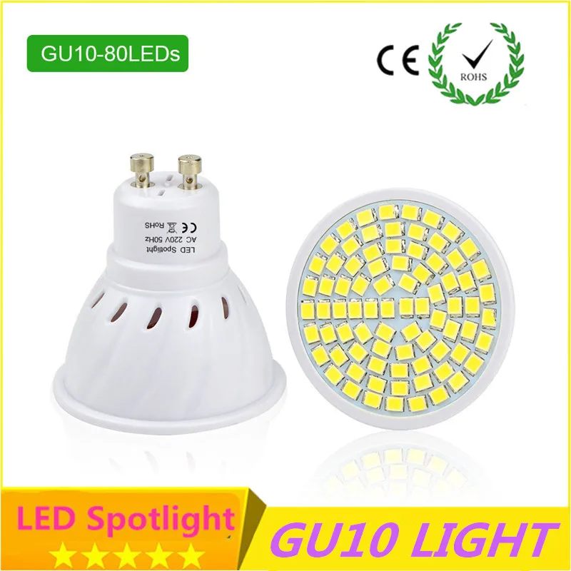 1 шт. супер яркий светодиодный gu 10 9 Вт AC 220 В/110 В SMD 2835 / 5730 60 Светодиодный прожектор