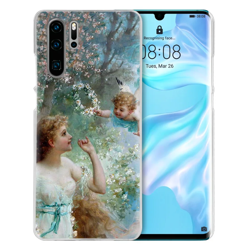 Чехол с рисунком ангела Купидона для huawei P20 P30 P Smart Nova 4 3i P10 P9 P8 mate 10 20 lite Pro Mini жесткий чехол для телефона из поликарбоната