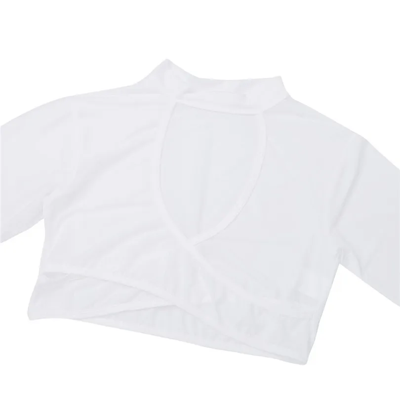 Женские Модные Косплэй костюм секретарши форма сексуальный костюм Slim Fit Одежда с длинным рукавом укороченный топ с мини-юбка и стринги