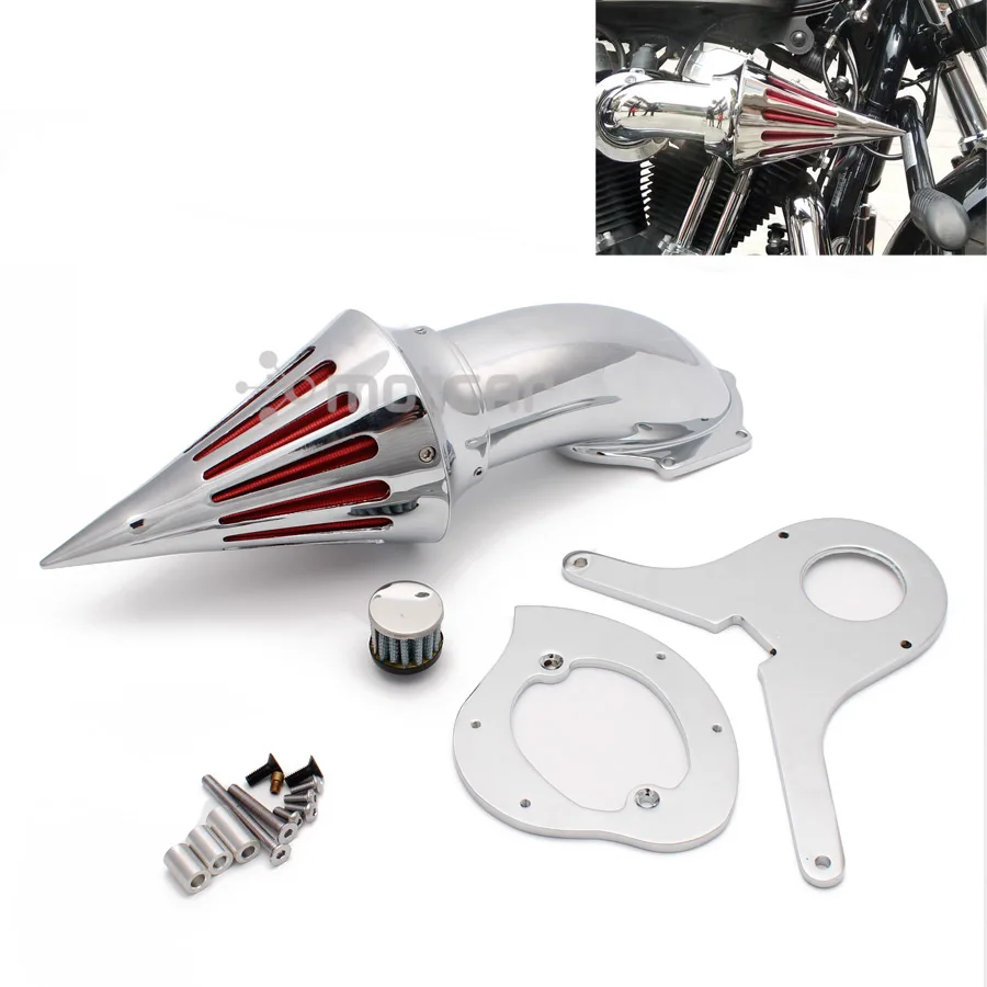 

Для Honda Shadow Aero VT 750 750C хромированная Заготовка алюминиевый конус для мотоцикла воздушный очиститель Впускной фильтр комплект 1 комплект