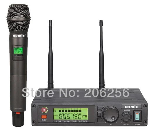 Новая Профессиональная Беспроводная микрофонная система OKMIC OK 1000 BLACK UHF/PLL