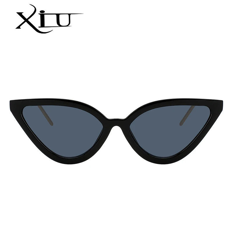 Очки солнцезащитные XIU Cateye женские брендовые дизайнерские винтажные маленькие