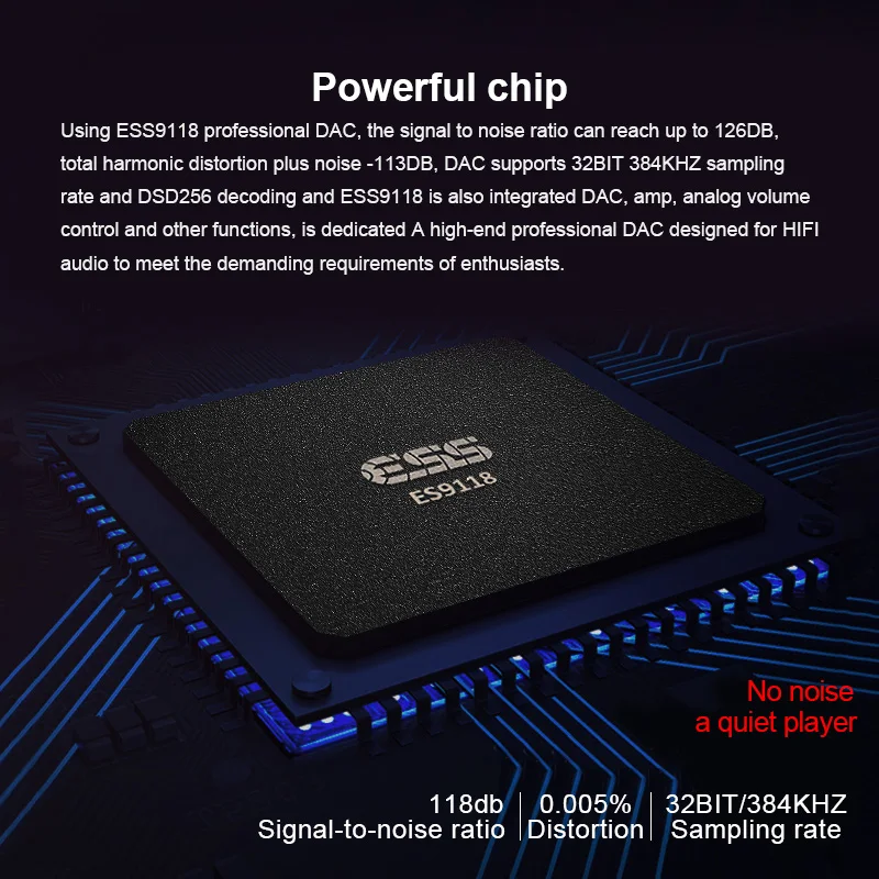 MissAudio Waypod D6 ESS9118 DAC портативный музыкальный плеер без потерь мини Hi-Res HIFI DAP MP3 DSD128 DSD256