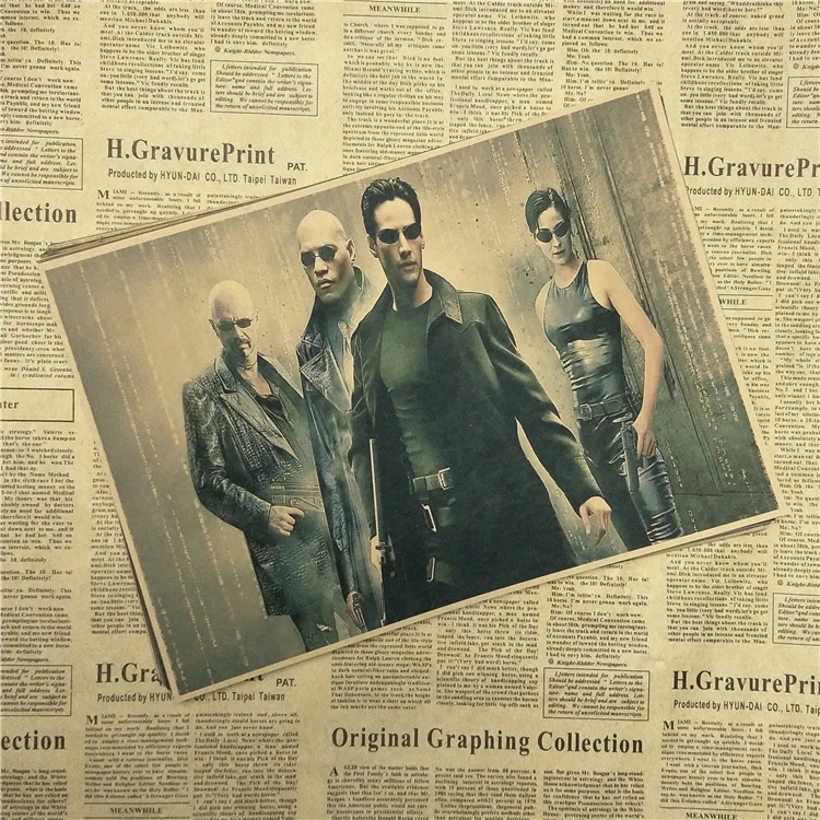 The Matrix ретро постер к фильму художественная бумага для рисования картины