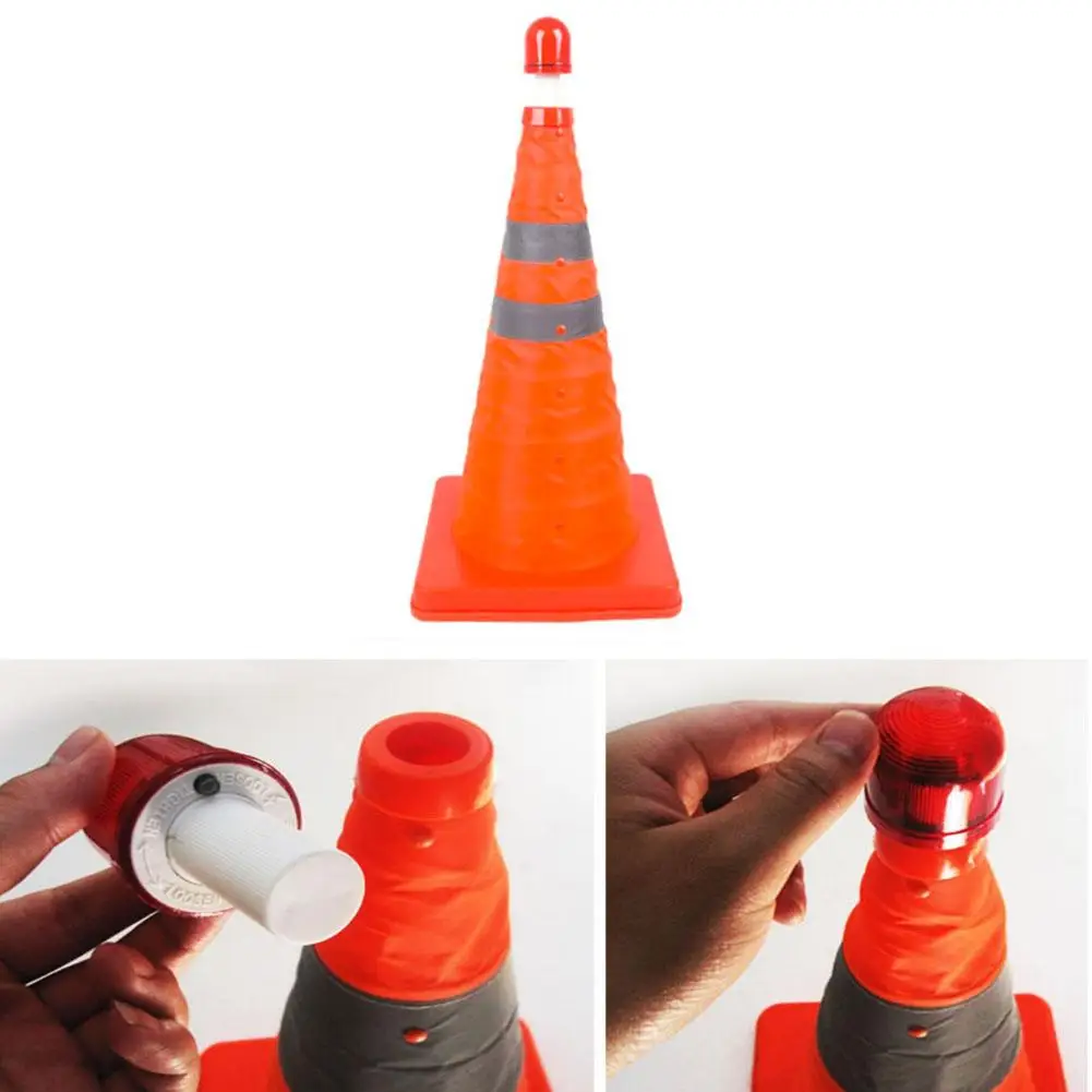 Телескопический дорожный конус предупреждающий знак автомобиля блок