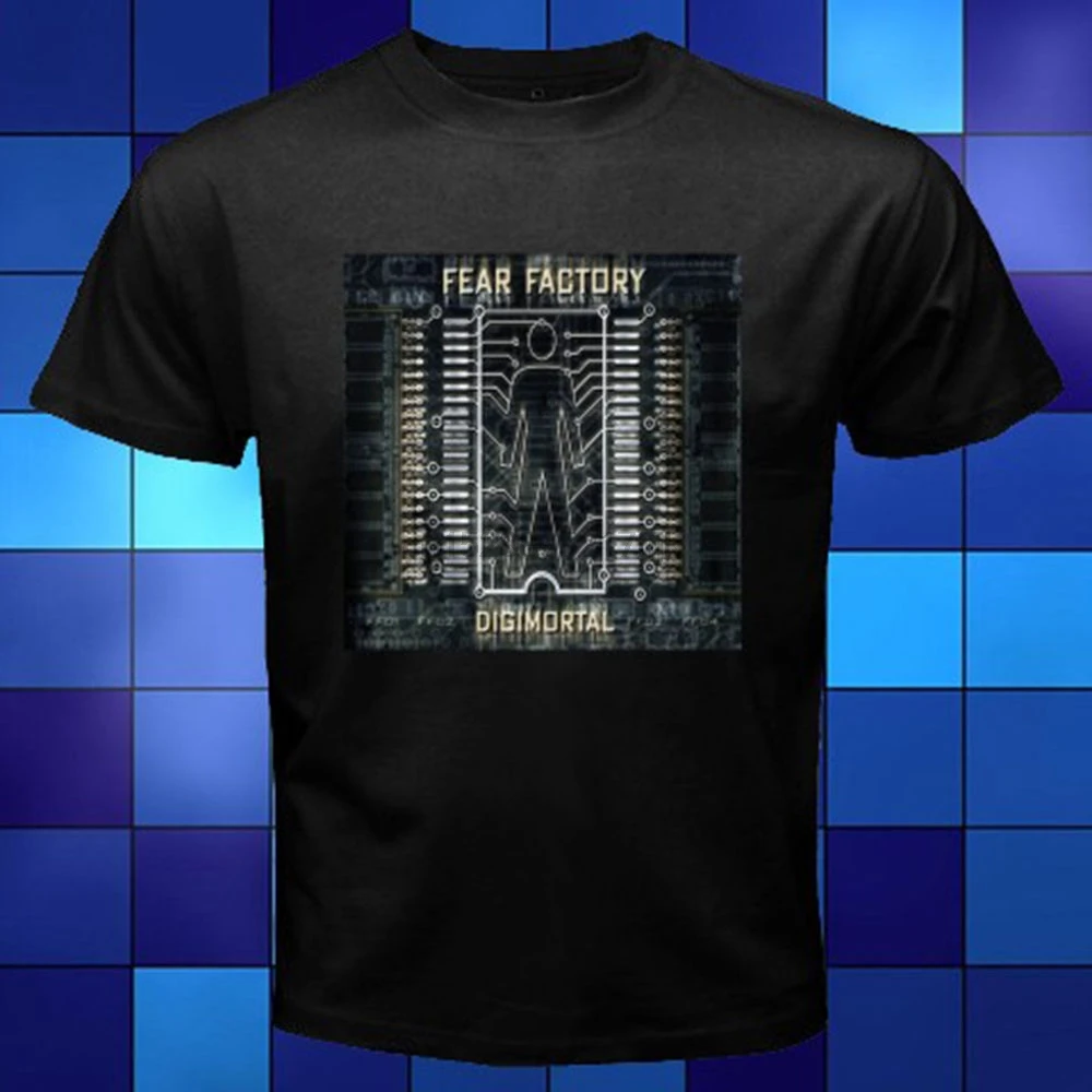 New Fear Factory Digimortal Heavy Metal men t shirt
