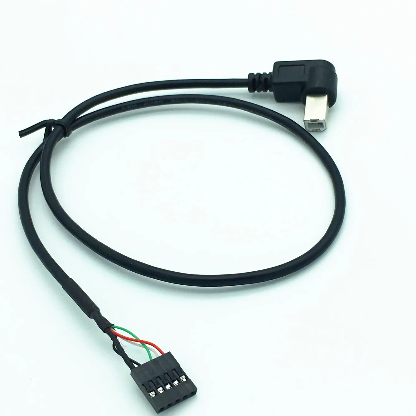 50 см usb 90 угол B штекер к 1x 5Pin гнездо 2 54 USB заголовок PCB материнский кабель|motherboard