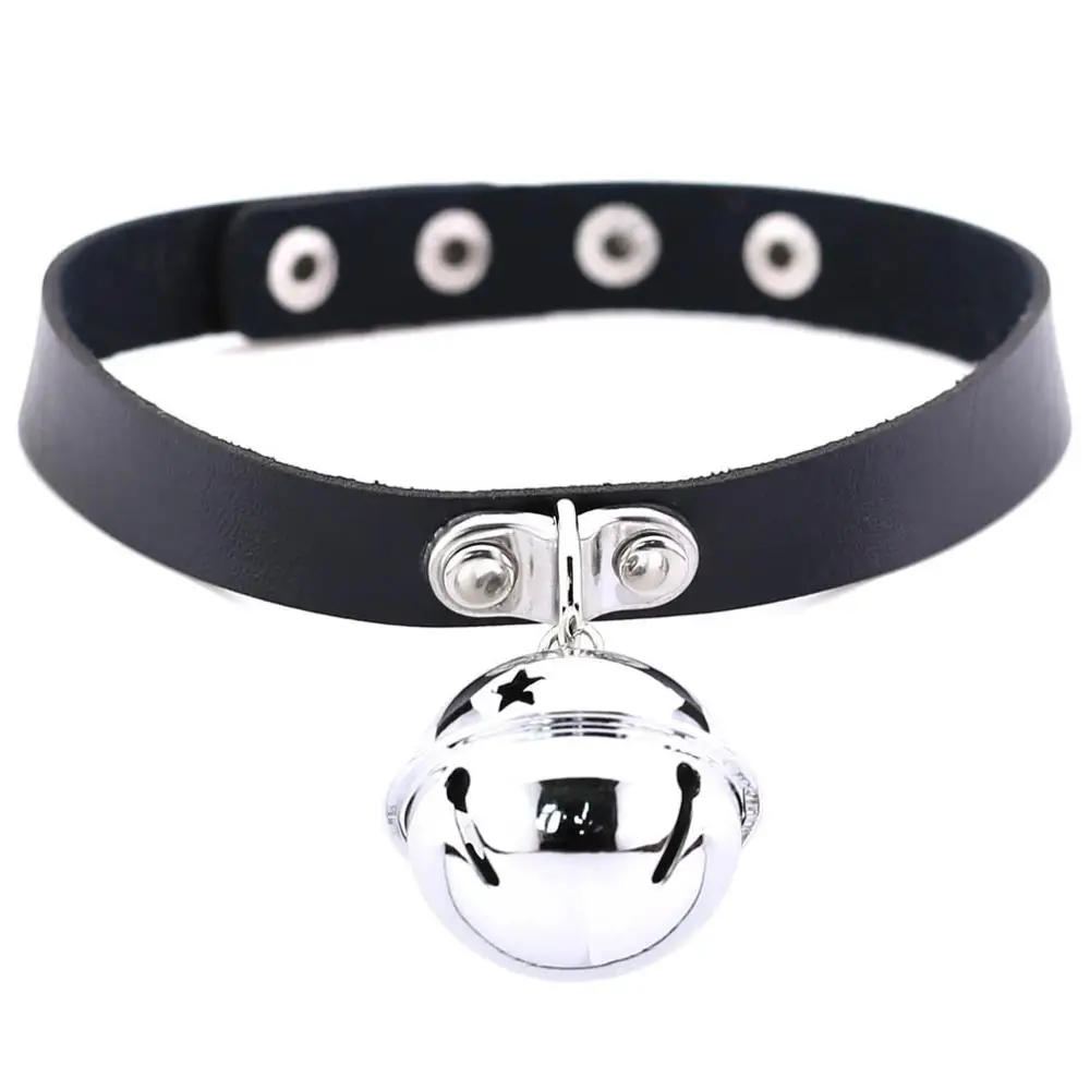 KMVEXO, новинка, женское, для девушек, жгут, Harajuku, аниме, ожерелье s, подвеска с бубенчиками, готический чокер, воротник, ожерелье на шею, чокер, ювелирное изделие - Окраска металла: black