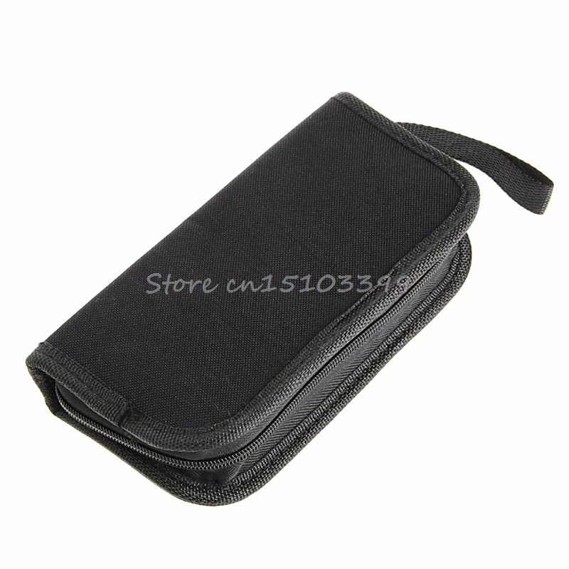 

Black Multi-functional Canvas Watch Repair Portable Tool Bag Zipper Storage Drop Ship