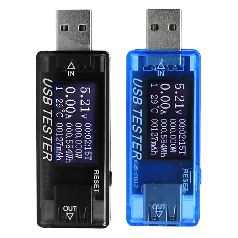 Mx17 Usb Многофункциональный тестер Вольтметр Амперметр Напряжение тока Емкость монитора