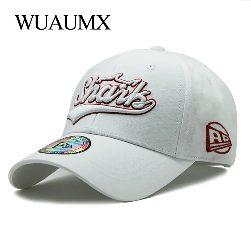 Wuaumx фирменные мужские бейсболки новые для женщин с Вышивкой Букв из чистого